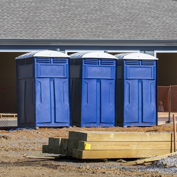 what is the expected delivery and pickup timeframe for the portable restrooms in Rockdale